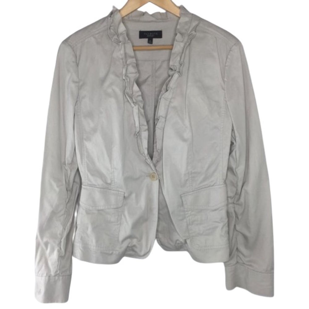 talbots light weight casual moto jacket